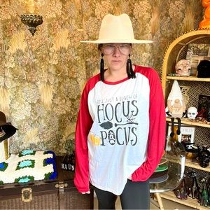 It’s Just A Bunch Of Hocus Pocus Baseball Style Long Sleeve Tee Shirt